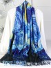 The Starry Night Double-sided Oil Painting Design Fashion Scarf